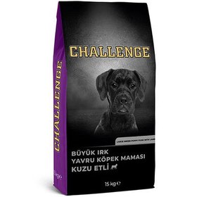 Resim Challenge Puppy Large Breed Kuzu Etli Büyük Irk Yavru Köpek Maması 15 Kg 