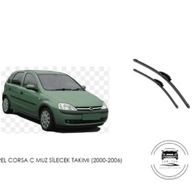 Resim Corsa C ön cam Silecek seti (2000-2006) arası 