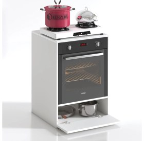 Resim Kenzlife ankastre modülü kabini flor byz kapaklı fırın ocak dolabı sabit tabla 