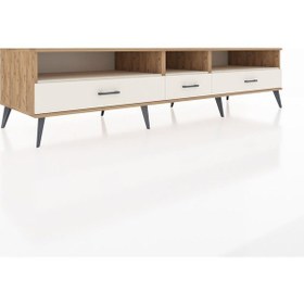 Resim Kronos Tv Ünitesi 3 Raflı 3 Çekmeceli 220x59x51 Çam-aytaşı Aytası/aytası - Atlas Çam 