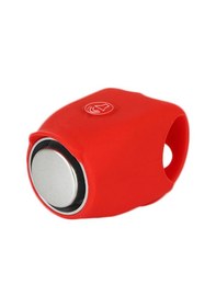 Resim Moveevo Kırmızı Silikon Bisiklet Elektronik Zil - Dağ Bisikleti Sesli Hoparlör Aksesuarı Kırmızı 