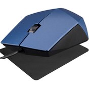 Resim Everest Sm-201 Kablolu Ele Uyumlu Mavi Mause Usb Optik Kablolu Ergonomik Mouse Mousepad Hediyeli 