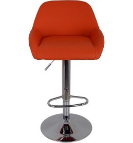 Resim Bürocci Texas Bar Taburesi - Turuncu Deri - 9506S0123 Çok Renkli 