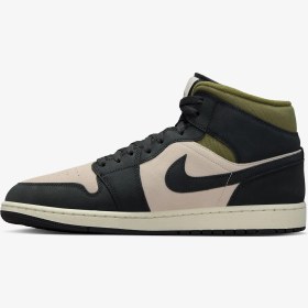 Resim Air Jordan 1 Mid SE 'Off Noir Medium Olive' | Unisex 