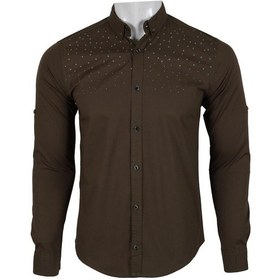 Resim Erkek Gömlek Slim Fit Rar00459 Haki 