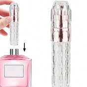 Resim 1 adet Akrilik Doldurulabilir Parfüm Atomizer Şişesi, 5ml Taşınabilir Mini Sprey Şişesi, PVC İçermeyen, Kokusuz Seyahat Boyutu Plaj, Yaz Tatili, Okula Dönüş Malzemeleri için 