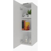 Resim Kenzlife mutfak dolabı irem 060.030.32 byz 2 raflı kapaklı ofis banyo kiler evrak kitaplık 