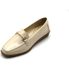 Resim 3102 De Scario Kadın Rugan Ayakkabı Bej 