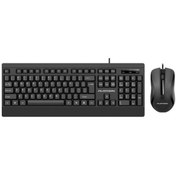 Resim jetucuzal Platoon PL-358 Business Türkçe Siyah Q Kablolu Klavye ve Mouse Set 