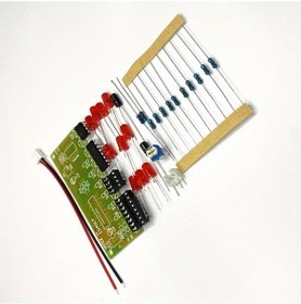 Resim Meridiangoods Ne555 Cd4017 Led Işık Kiti 8 Led 9v Pil Ev Otomasyon Dıy Set 