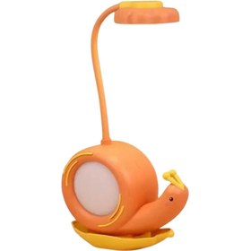 Resim Sensoria Sevimli Salyangoz Tasarımlı Masa Lambası Çocuk Odası Gece Lambası İki Yönlü Kullanım 2 Kademeli Usb 