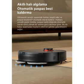 Resim Xiaomi Yeni 6000PA Yüksek Emiş Güçlü Çift Döner Paspaslı Premium Robot Süpürge | Halı Tanıma & Mop Kaldırma | Kenar Temizleme Teknolojisi | Onerous Mutfak Tartısı 