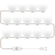 Resim Geeroyoo Usb Dokunmatik Aydınlatmalı 3 Renk Ayar Yapılabilir Makyaj Aynası Ampulü 