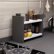 Resim Bicabin Denis Tezgah Üstü Pratik Mutfak Rafı Duvar Rafı Düzenleyici 