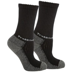 Resim Thermoform Trekking Extra Dolgulu, Darbe Emici Kışlık Unisex Çocuk Çorap 3'lü Paket Siyah Renkli 