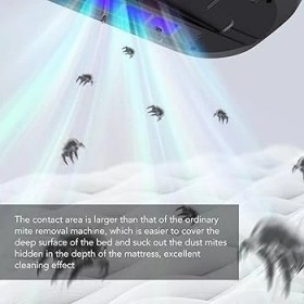 Resim Ergin Group Kablosuz Robot Süpürge Makinesi Anti Alerjen Uv Işınlı Akar Şarjlı Yatak ve Koltuk El Süpürgesi 