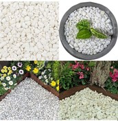 Resim DOLOMİT TAŞI BEYAZ 1-2 cm 5 KG DOĞAL DEKORASYON TAŞI 