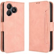Resim Wiko T20 Kılıfı Manyetik Kapama Deri Cüzdan Kapak Ayarlanabilir Çıkarılabilir Kartlık 