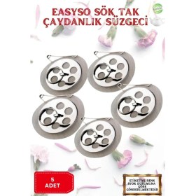 Resim Sök Tak Demlik Içi Çay Süzgeci 5'li 