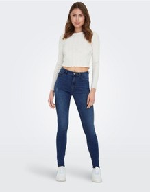 Resim Only Onlrose Hw Skinny Dnm Gua192 Noos Kadın Jean Pantolon-27460-mavi Mavi 