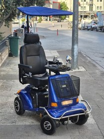 Resim JH01 Elektrikli 4 Teker Tenteli Scooter 