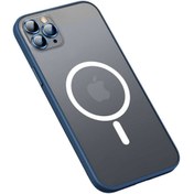 Resim Dolia Iphone 12 Pro Uyumlu Kılıf Lens Koruyuculu Tacsafe Destekli Kenarları Renkli Mat Kılıf 