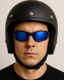 Resim Angel Eyes Aynalı Motosiklet Sürüş Gözlüğü ,Spor Ayna Lens Motor Gözlüğü, Dayanıklı Esnek UV400 Korumalı Gözlük 