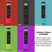 Resim Ph-L-Ps TV Modelleri 8506 PUS85 Serisi, 7900 Serisi, RC4284505/01RP, BRC0984511/01, 50PUS8106/12, 55PUS8106/12, 43PUS7406112, 43PUS7906/12, 50PUS7906/12, 43PUS7956112, 50PUS7956112, 550LED707112, 650LED707/12 ile uyumlu bir askılı silikon kılıf, kaymaz, şok geçirmez ve yıkanabilir. 