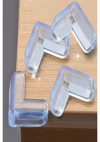 Resim 8 Lİ Masa Sehpa Köşe Koruyucu Silikon- Çocuk Koruma Aparatı Çok Renkli 