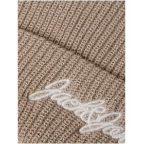Resim Jack&Jones Minimalist Erkek Örgü Bere - Günlük Stil - Bej / STD 