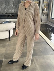 Resim Oversize Gömlek Pantlon Eşofman Takım Çok Renkli 