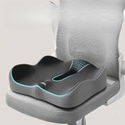 Resim 1 Paket Ergonomik Hafıza Köpük Kuyruk Kemik Minderi Araba ve Ofis Sandalyeleri İçin - Yumuşak Polyester Kaplama, Elde Yıkanabilir, Karışık Renkler (Açık Yeşil/Gri), Basınç Rahatlatıcı & Bel Desteği ile Kontürlü Tasarım, Uzun Süre Oturma Konforu için Premium Karışımlı Malzeme, Şık Stil, Dayanıklı Kaplama, Sandalye Aksesuarı, Duruş Düzeltme 