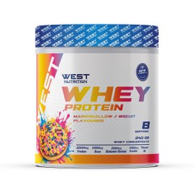 Resim West Nutrition Whey Protein Tozu 240 gr 8 Servis Marşmelov Bisküvi Aromalı 