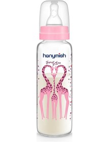 Resim Hanymish Cam Biberon 240 Ml 0-6 Ay - Pembe 