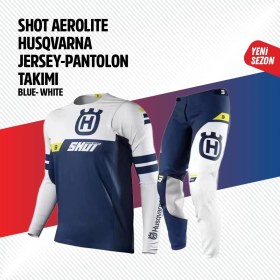 Resim Shot Husqvarna Beyaz Jersey Pantolon Takımı 