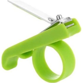 Resim Flybuy Yeşil Yenidoğan Bebek Tırnak Makası Pratik Kesimli Güvenli Kavrama El Ve Ayak Mh 