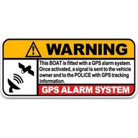 Resim 4 Adet Gps Tracing Takip Etiketi Uyarı Yapıştırması 10Cm Md12 