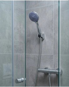Resim 4 Modlu El Duşu Başlığı Spiral Hortumlu Duş Seti Banyo Aksesuarı Gri 
