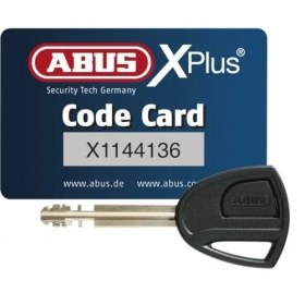 Resim Abus Granit Detecto Xplus 8077 Alarmlı Disk Kilidi + 12Ks Zincir Kilit 120 Cm 