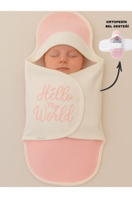 Resim Tomuycuk Kız Bebek Battaniyesi Uyku Tulumu Kundağı %100 Pamuklu Ortopedik Hastane Çıkışı Yenidoğan 0-9ay 