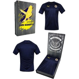 Resim Fenerbahçe Lacivert Antrenman Çocuk T-shirt Ahşap Kutulu 001 