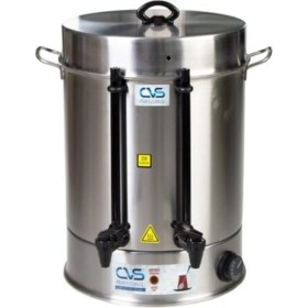 Resim Cvs 120 Bardak Elektrikli Çift Musluk Çay Otomatı Semaver Makinesi 