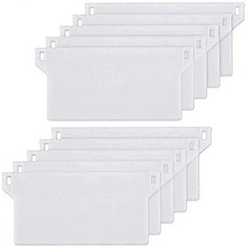 Resim 10'lu Paket Perde Ağırlığı Plakası Dikey Perde Perde Dikey Slat 127 Mm Beyaz Yedek Parçalar 