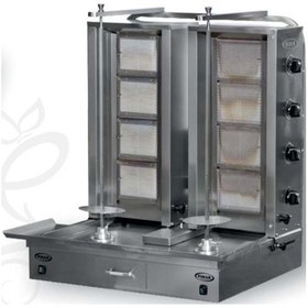 Resim Pimak Tüplü Alt Çiftli Motorlu Döner Makinası 4 + 4 Gözlü 