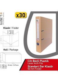 Resim Laçin Klasör Sütlü Kahve Dar 30 Adet 1 Koli 