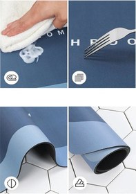 Resim Ezel Glory Sihirli Su Emici Kaydırmaz Banyo Paspası Banyo Ayak Matı Çok Renkli 