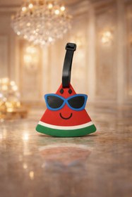 Resim Boldy Karpuz Figürlü Valiz Etiketi - Bavul Etiketi -Bagaj Etiketi-Çanta Etiketi-Valiz İsimliği-Luggage Tag 