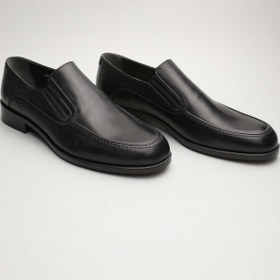 Resim Gondol Erkek Hakiki Deri Klasik Siyah 42 Ttx.162 