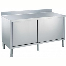 Resim Electrolux Professional Dolaplı Çalışma Tezgahı, 100 Mm Sırtlı - 1800 Mm MS1817N 