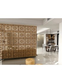 Resim Kayasan Ahşap Kayasan ® Lazer Kesim Sarkıt Paravan, Ahşap Seperatör, Oda Ayırıcı 4'lü Panel Levha Seti 